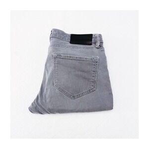 All Saints Low Rise Skinny Fit Gray Denim Jeans Accent Zipper SZ28